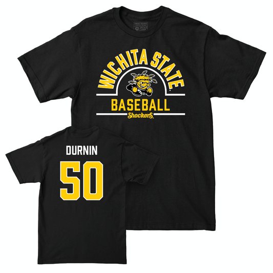 Wichita State Baseball Black Arch Tee - Kam Durnin Small