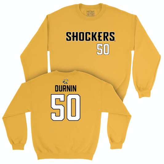 Wichita State Baseball Gold Shockers Crew - Kam Durnin Small