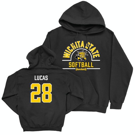 Wichita State Softball Black Arch Hoodie - Lauren Lucas Small