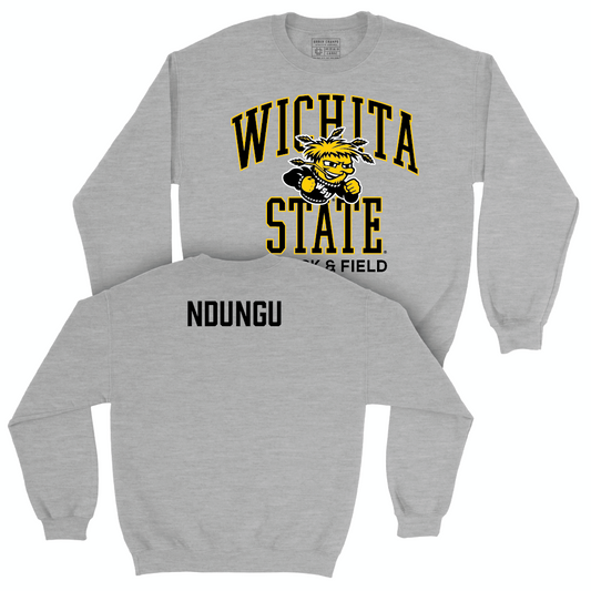 Wichita State Women's Track & Field Sport Grey Classic Crew - Lucy Ndungu Small