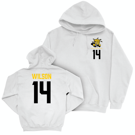 Wichita State Women's Volleyball White Logo Hoodie - Maddie Wilson Small