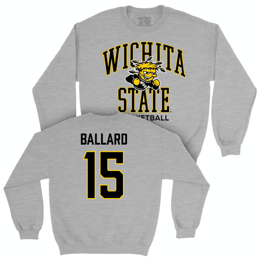 Wichita State Men's Basketball Sport Grey Classic Crew - Quincy Ballard Small