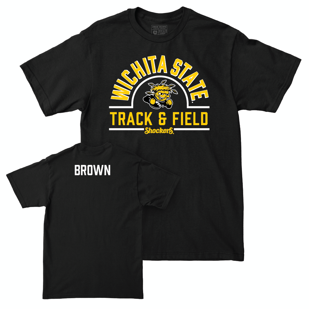 Wichita State Women's Track & Field Black Arch Tee - Sydney Brown Small