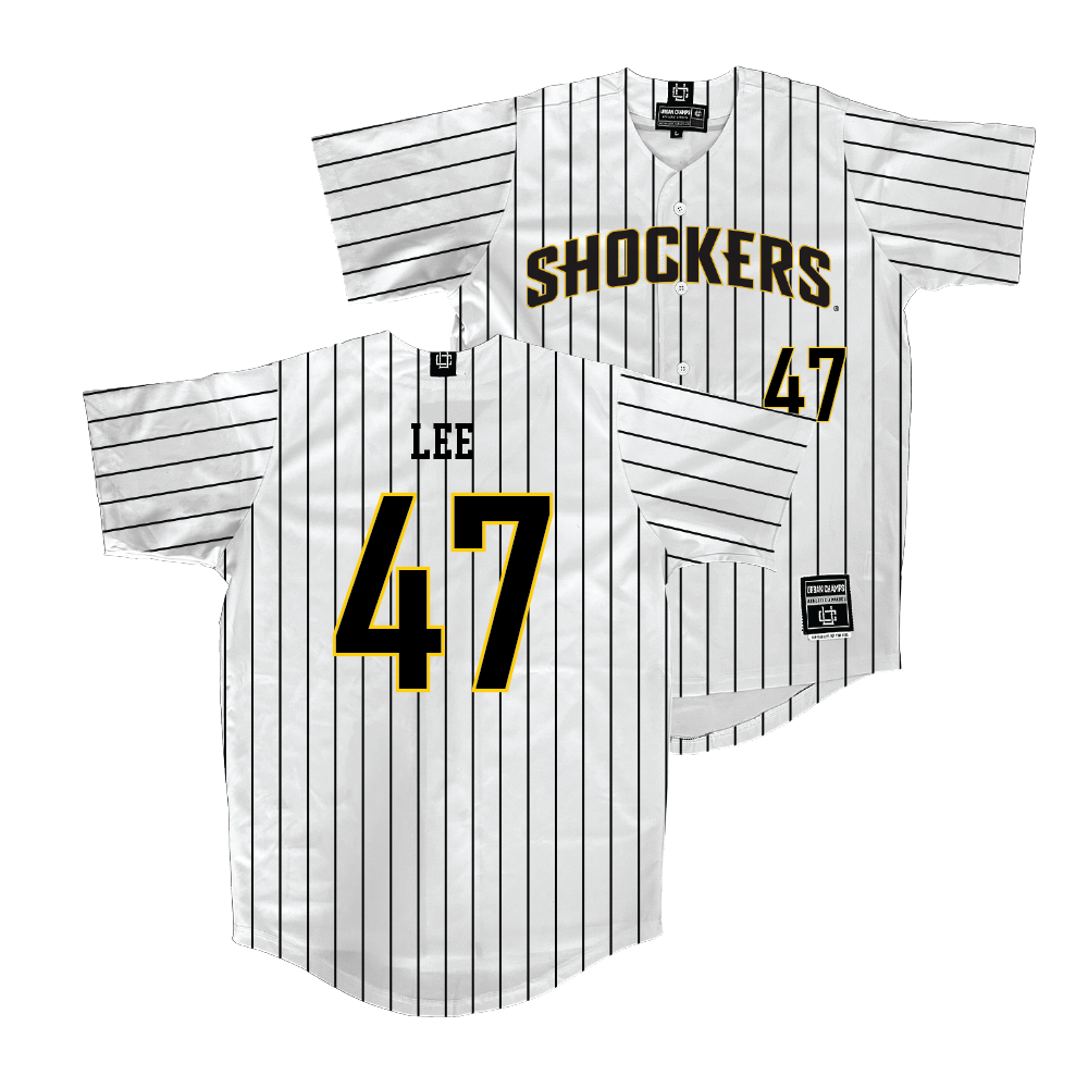 Wichita State Baseball White Jersey - Trevor Lee | #47 Small