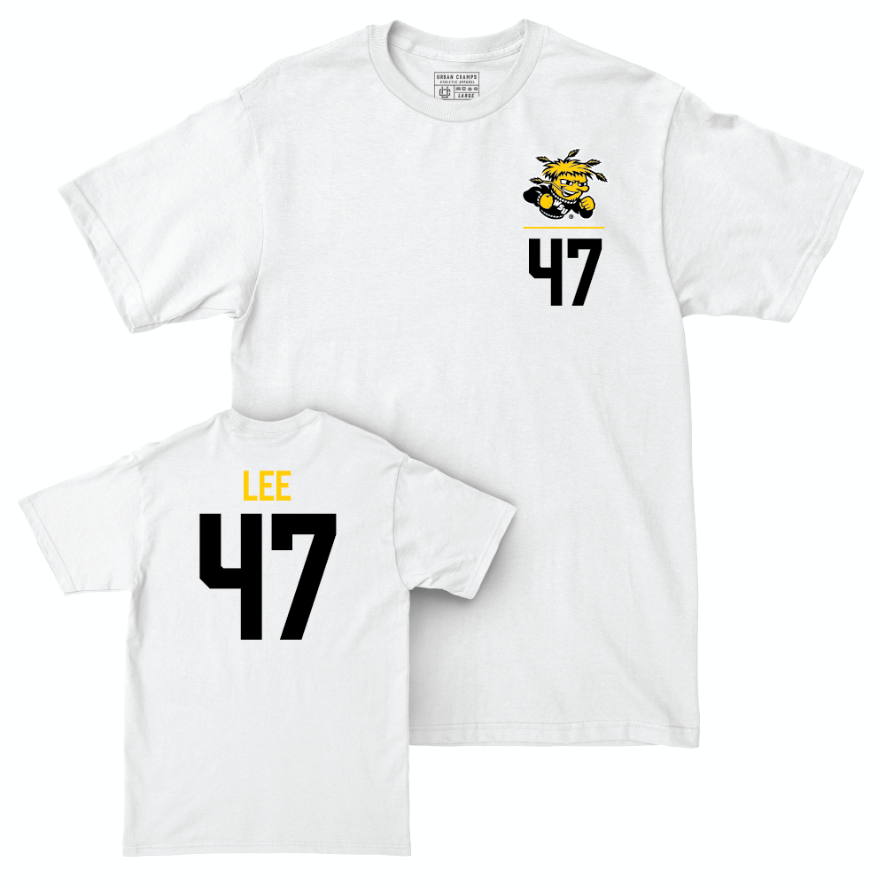 Wichita State Baseball White Logo Comfort Colors Tee - Trevor Lee Small