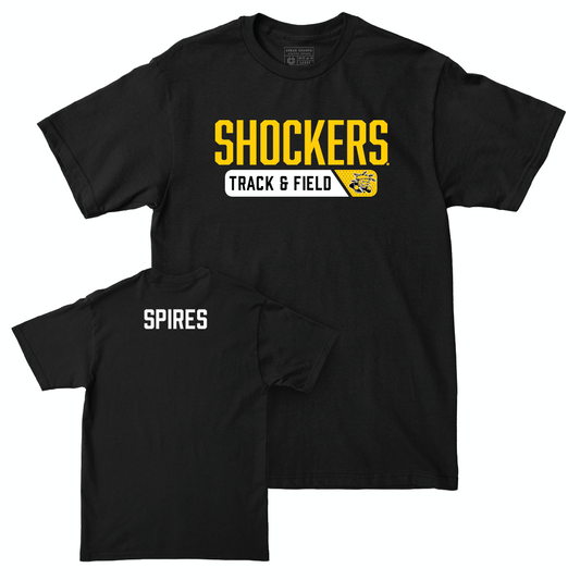 Wichita State Men's Track & Field Black Staple Tee - Trace Spires Small