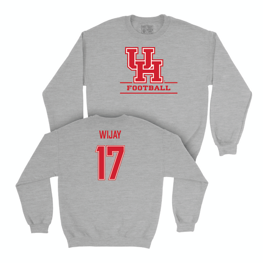 Houston Football Sport Grey Classic Crew  - Indiana Wijay