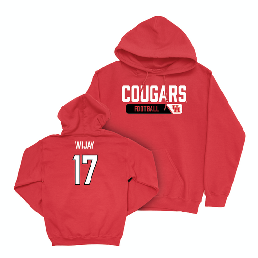 Houston Football Red Staple Hoodie  - Indiana Wijay