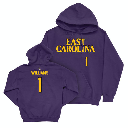 East Carolina Baseball Purple Sideline Hoodie  - Dixon Williams