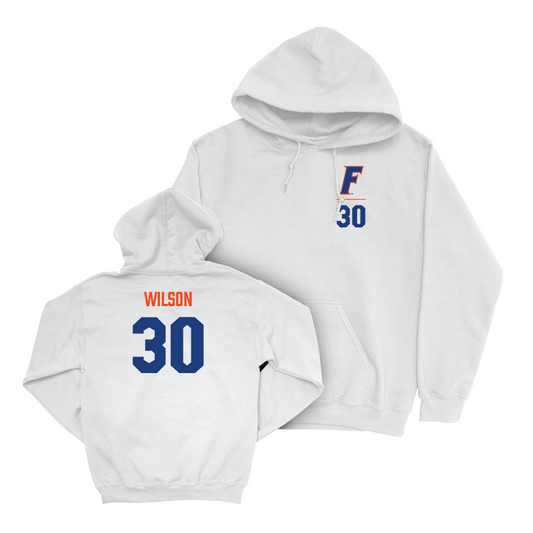 Florida Baseball White Logo Hoodie  - Ashton Wilson