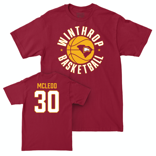 Winthrop Women's Basketball Maroon Hardwood Tee - Adelaide McLeod Small