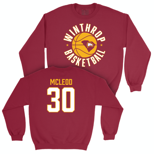 Winthrop Women's Basketball Maroon Hardwood Crew - Adelaide McLeod Small