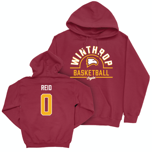 Winthrop Women's Basketball Maroon Arch Hoodie - Ar'Mani Reid Small