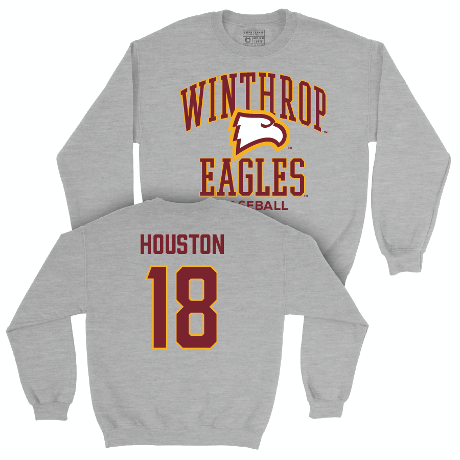 Winthrop Baseball Sport Grey Classic Crew - Brady Houston Small