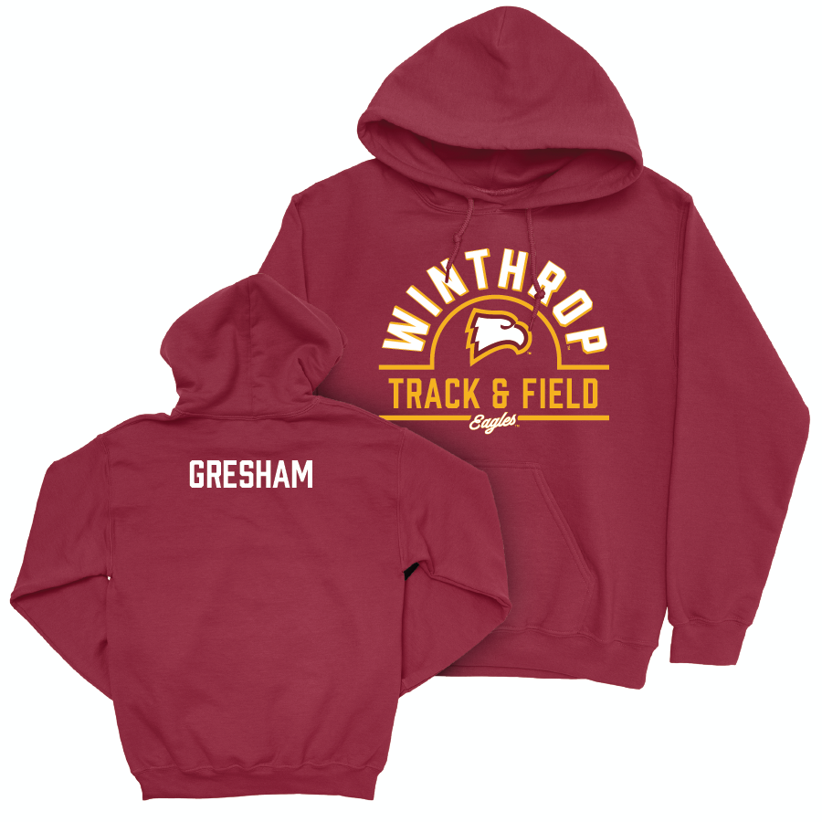 Winthrop Men's Track & Field Maroon Arch Hoodie - Ian Gresham Small