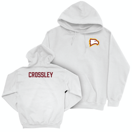 Winthrop Women's Track & Field White Logo Hoodie - Kendall Crossley Small