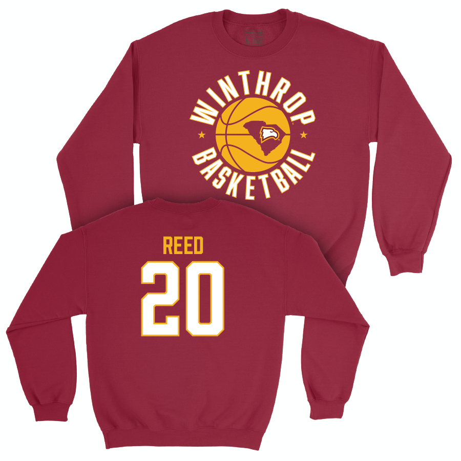 Winthrop Women's Basketball Maroon Hardwood Crew - Katie Reed Small