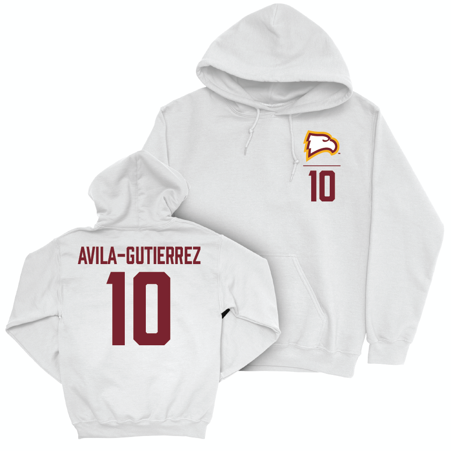 Winthrop Women's Soccer White Logo Hoodie - Monserrat Avila-Gutierrez Small