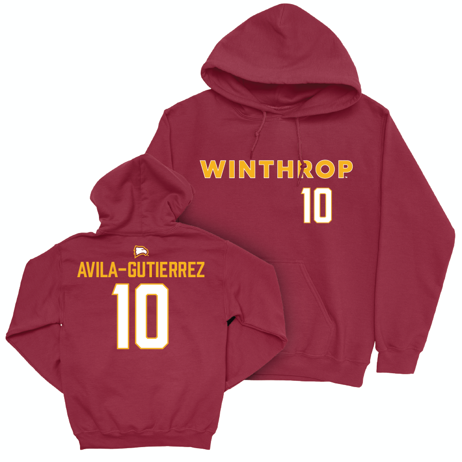 Winthrop Women's Soccer Maroon Sideline Hoodie - Monserrat Avila-Gutierrez Small