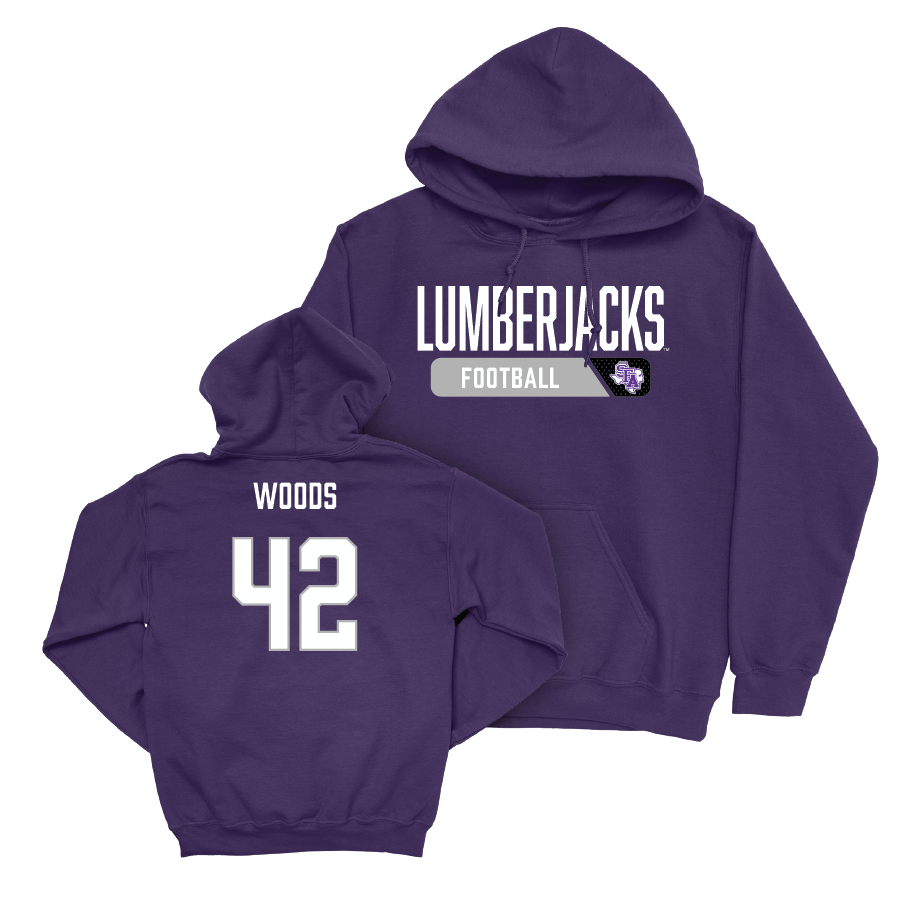 SFA Football Purple Staple Hoodie - Michael Woods