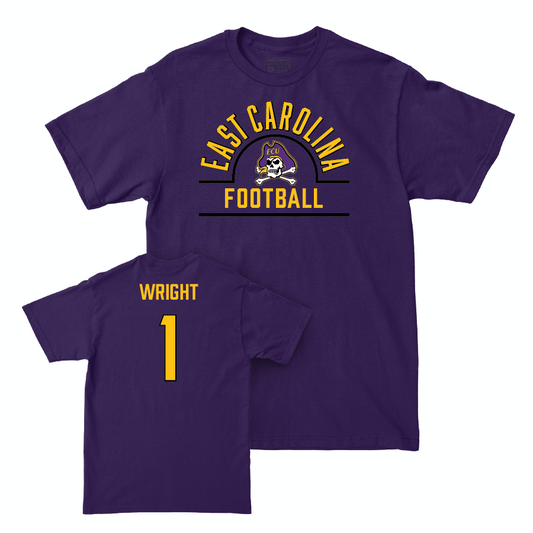 East Carolina Football Purple Arch Tee   - Winston Wright