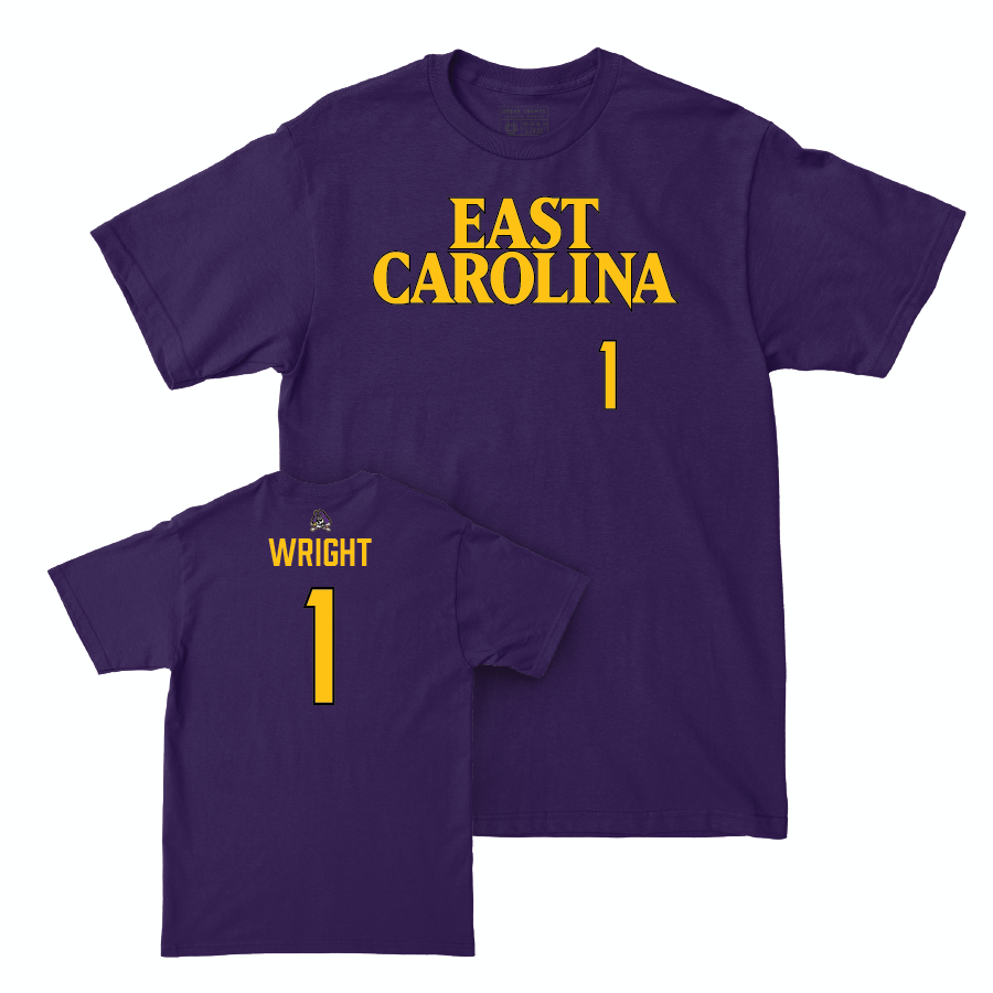 East Carolina Football Purple Sideline Tee   - Winston Wright