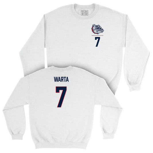 Gonzaga Women's Soccer White Logo Crew  - Emelia Warta