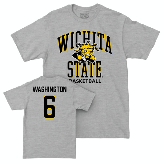 Wichita State Men's Basketball Sport Grey Classic Tee  - Corey Washington