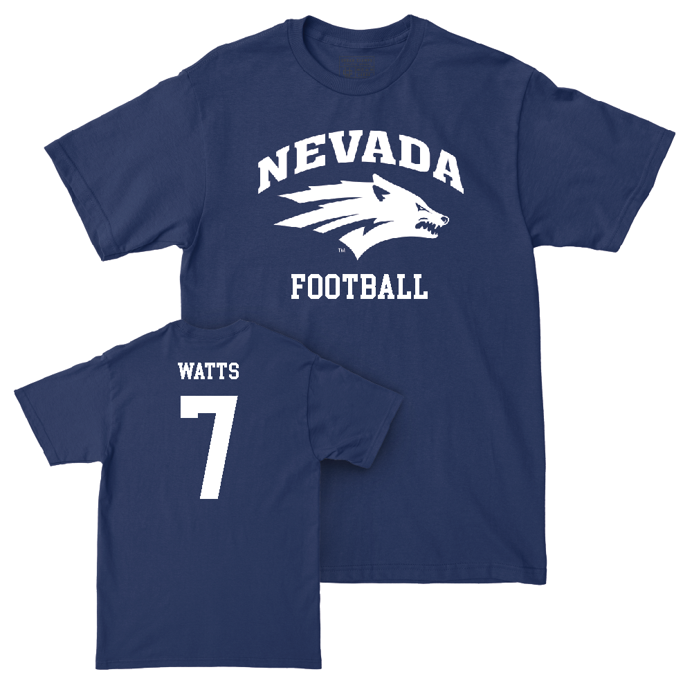 Nevada Football Navy Staple Tee - Drue Watts