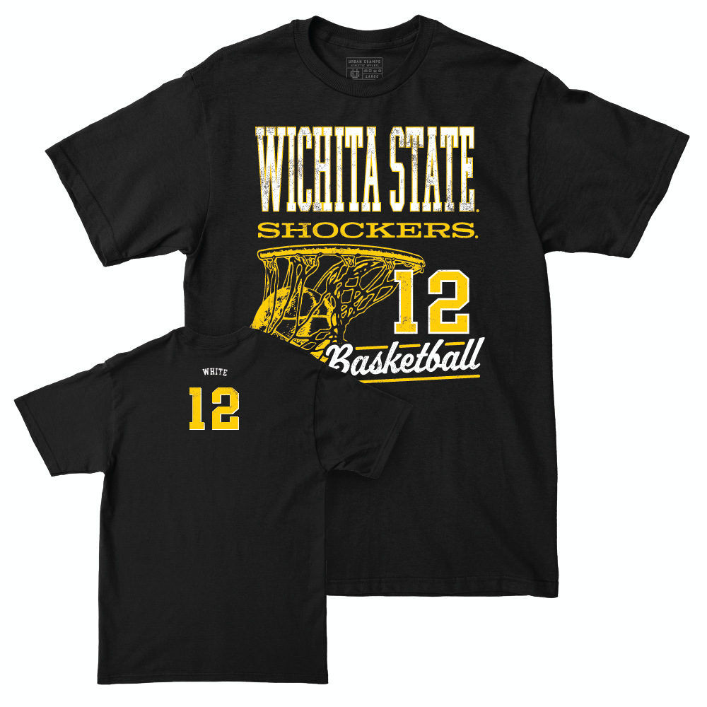 Wichita State Women's Basketball Black Hoops Tee  - Bre’yon White