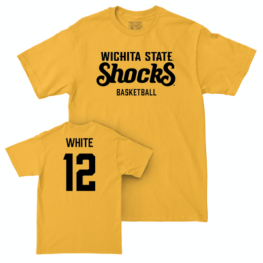 Wichita State Women's Basketball Gold Shocks Tee  - Bre’yon White