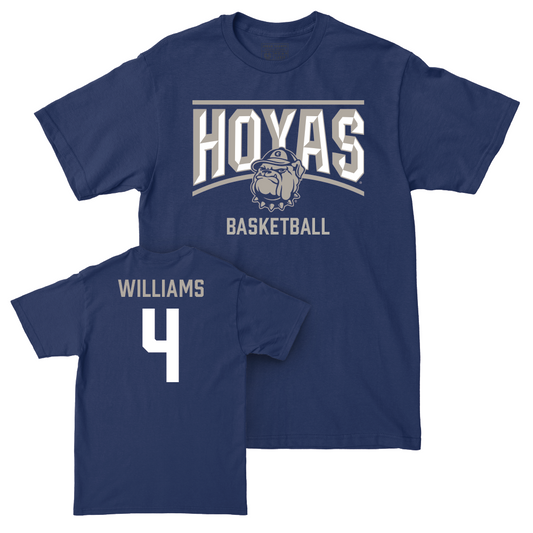 Georgetown Men's Basketball Navy Staple Tee  - Caleb Williams