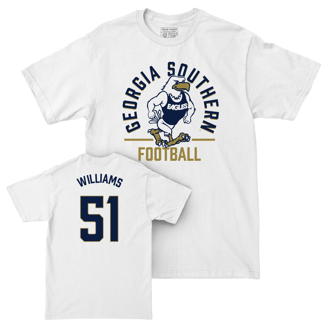 Georgia Southern Football White Classic Comfort Colors Tee   - Matthew Williams