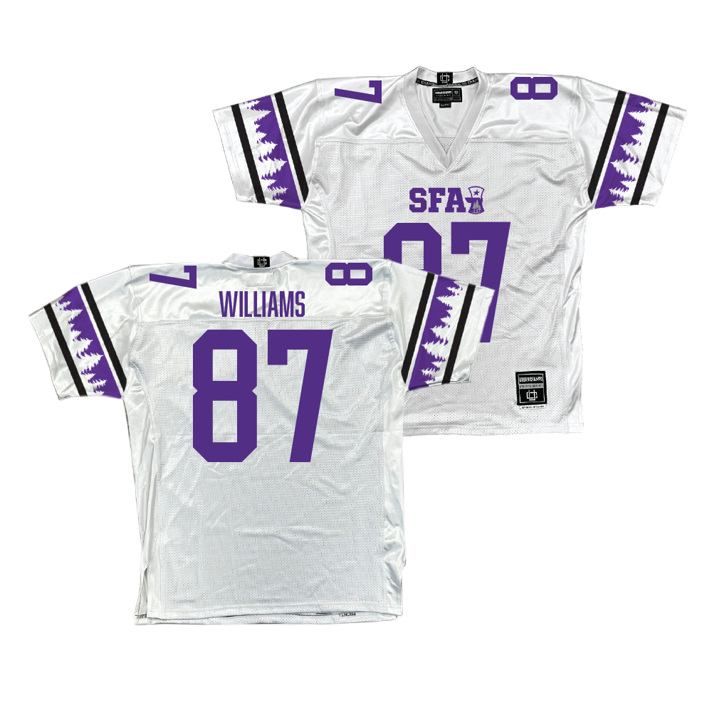 SFA Football White Jersey - Keshon Williams | #87