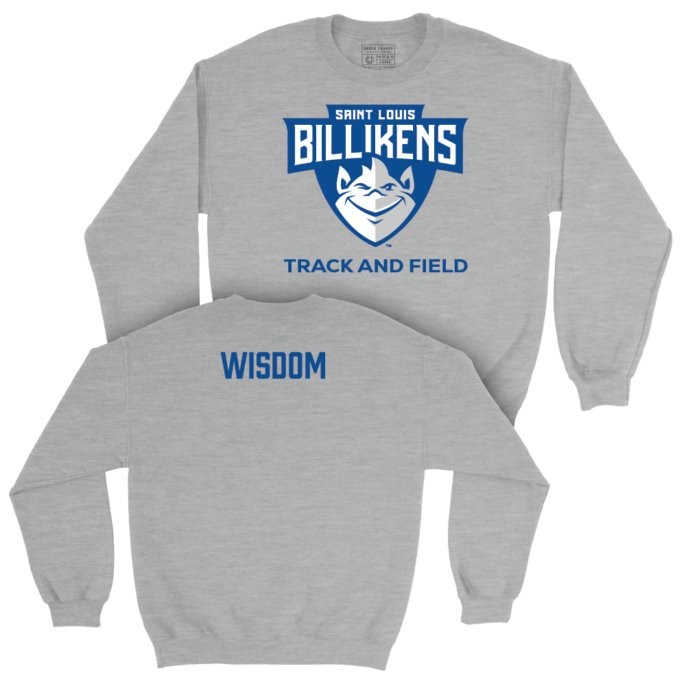 Saint Louis Women's Track & Field Sport Grey Club Crew   - Bailey Wisdom