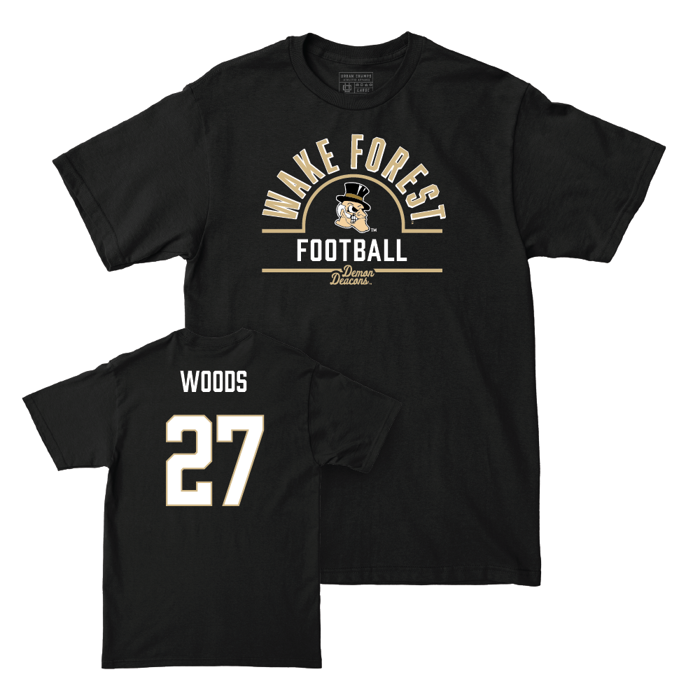 Wake Forest Football Black Arch Tee  - Jason Woods