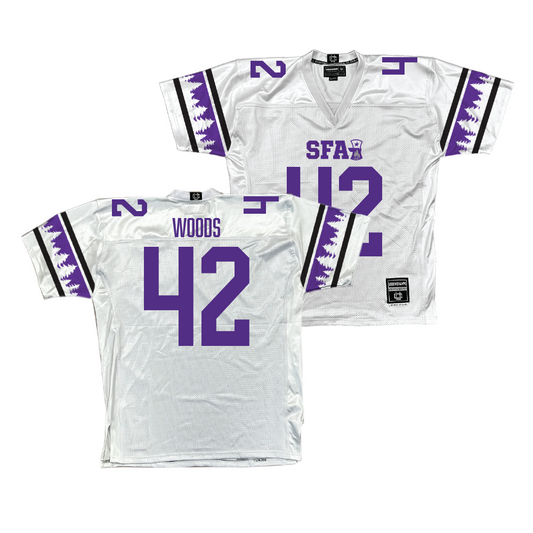 SFA Football White Jersey - Michael Woods | #42