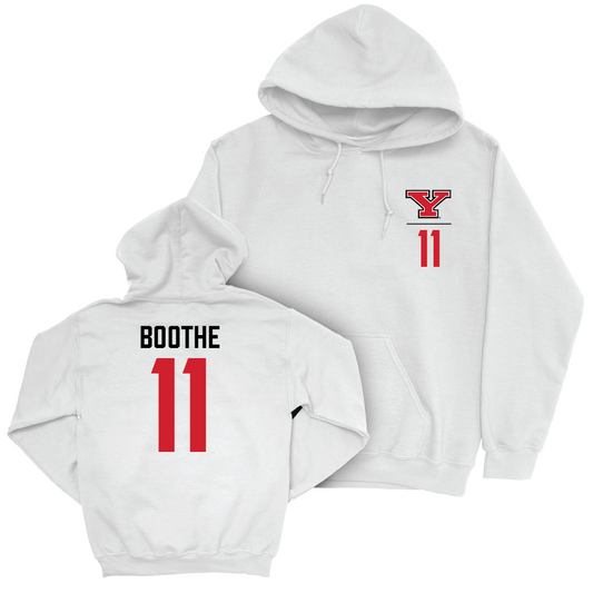 Youngstown State Softball White Logo Hoodie - Alivia Boothe Small