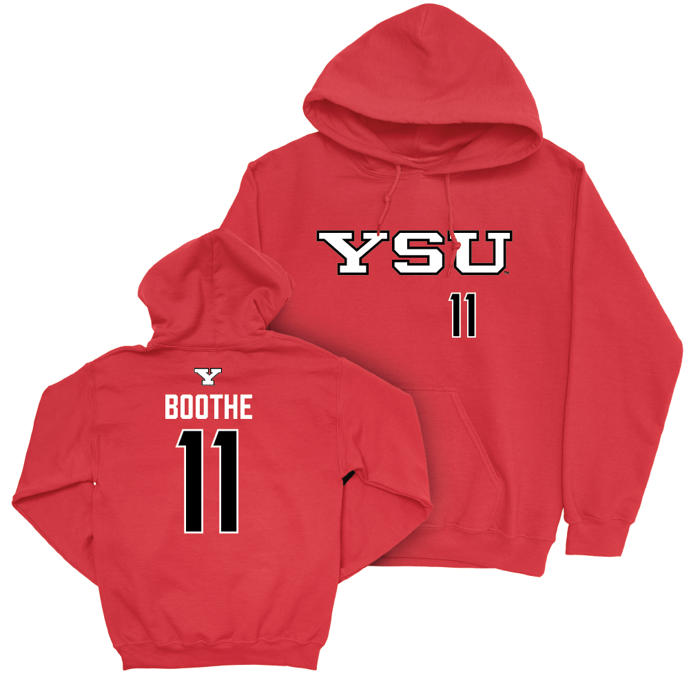 Youngstown State Softball Red Sideline Hoodie - Alivia Boothe Small