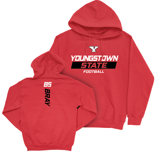 Youngstown State Football Red Rush Hoodie - Austin Bray Small