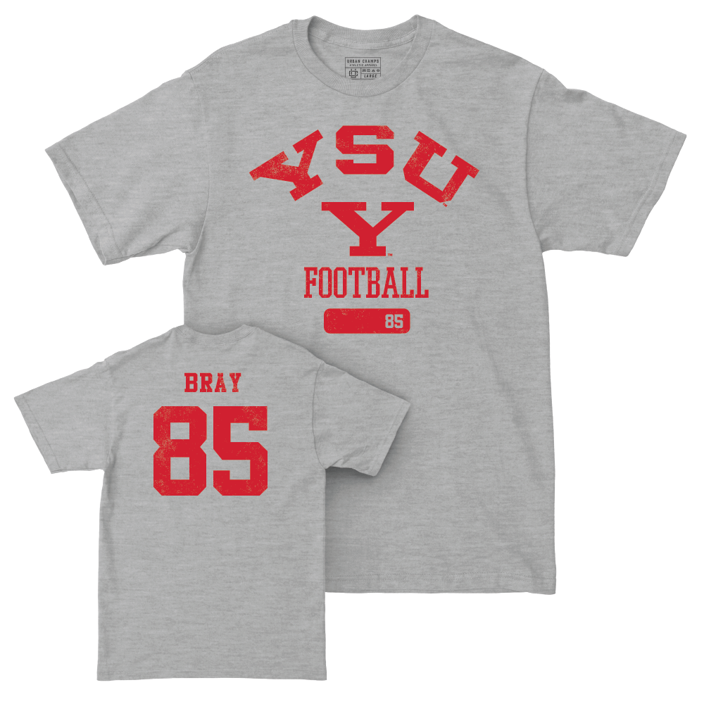 Youngstown State Football Sport Grey Varsity Tee - Austin Bray Small