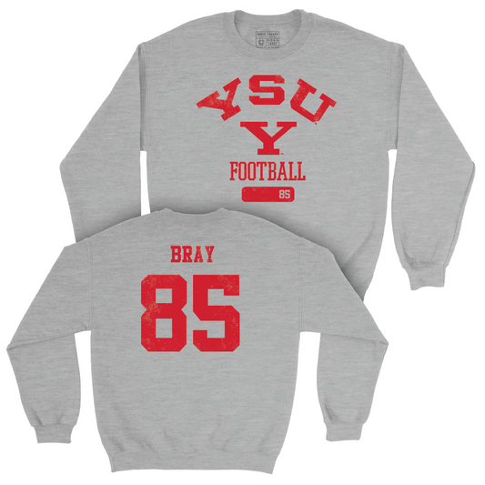 Youngstown State Football Sport Grey Varsity Crew - Austin Bray Small