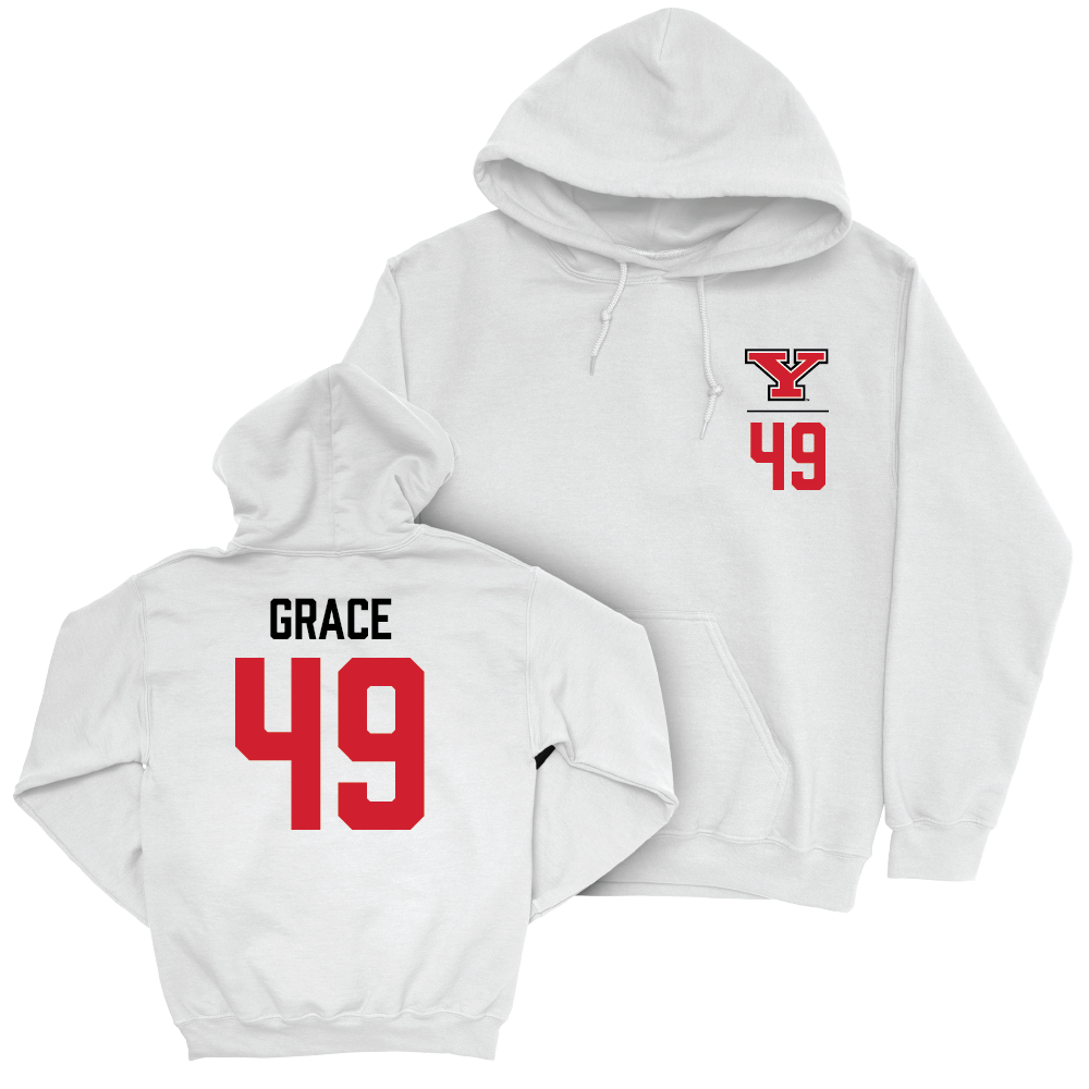 Youngstown State Football White Logo Hoodie - Alex Grace Small