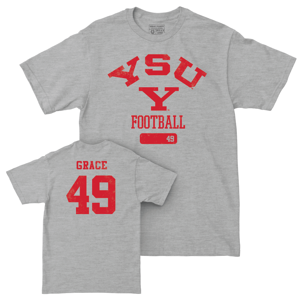 Youngstown State Football Sport Grey Varsity Tee - Alex Grace Small