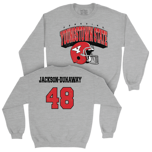 Youngstown State Football Sport Grey Kick Off Crew - Andrew Jackson-Dunaway Small