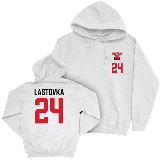 Youngstown State Football White Logo Hoodie - Andrew Lastovka Small