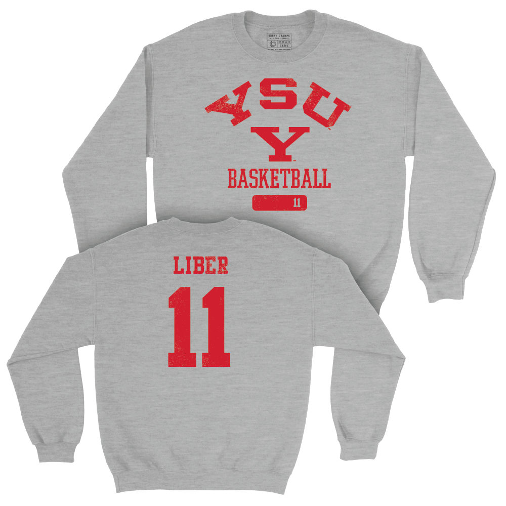 Youngstown State Women's Basketball Sport Grey Varsity Crew - Abby Liber Small