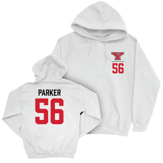 Youngstown State Football White Logo Hoodie - Aidan Parker Small