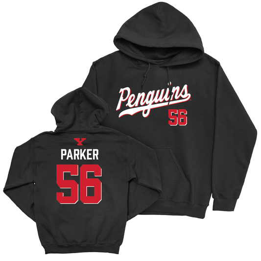 Youngstown State Football Black Script Hoodie - Aidan Parker Small