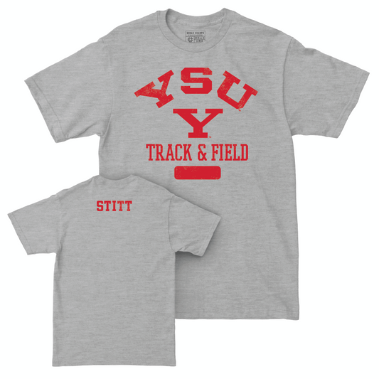 Youngstown State Men's Track & Field Sport Grey Varsity Tee - Abram Stitt Small